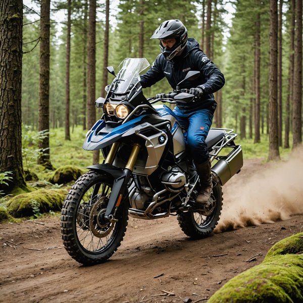 Comment choisir des pneus tout-terrain pour une BMW R1250GS pour des randonnées en forêt?